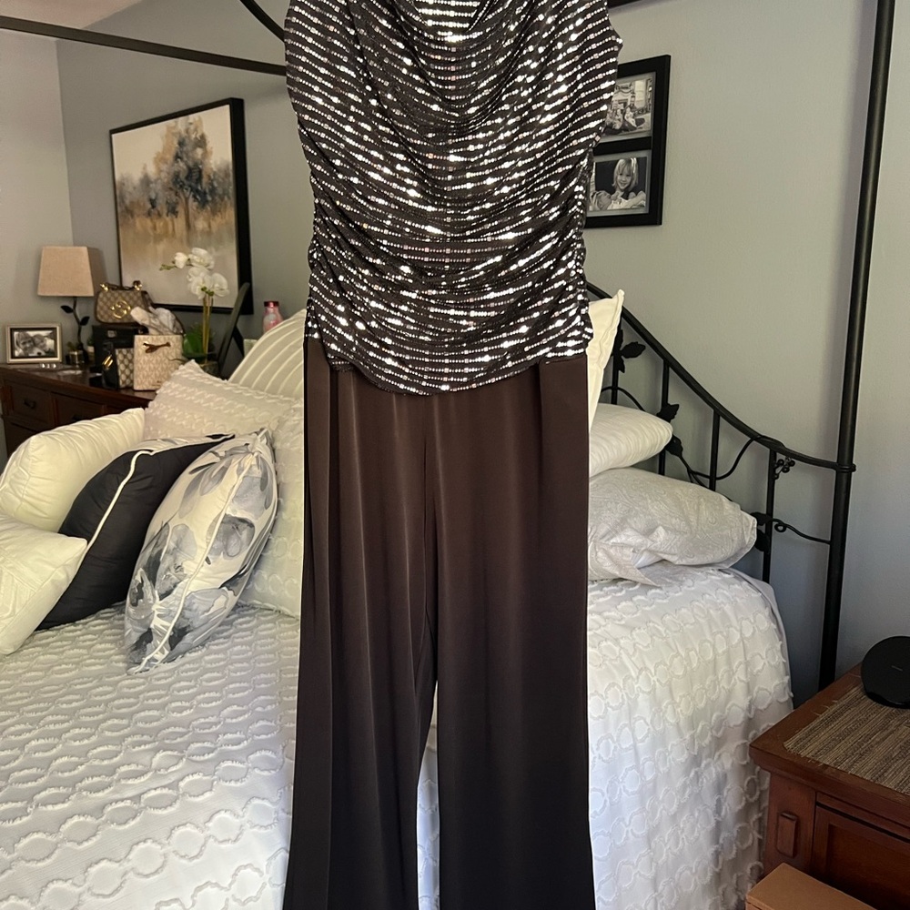 Beautiful and fancy one piece outfit.